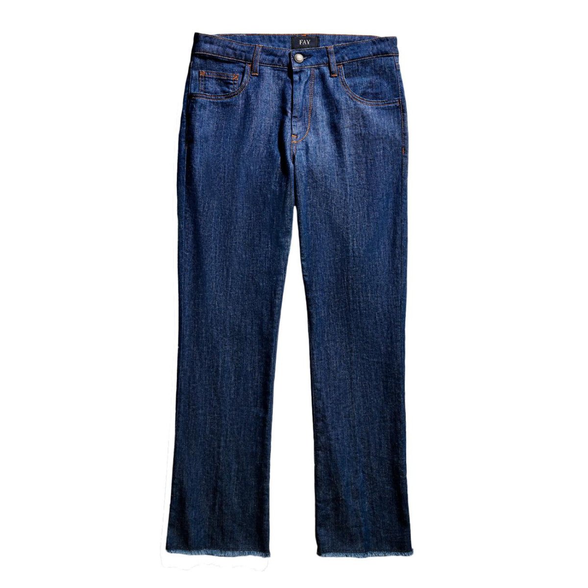 Pantalone Denim Cropped Donna Bluette Chiaro - immagine 2