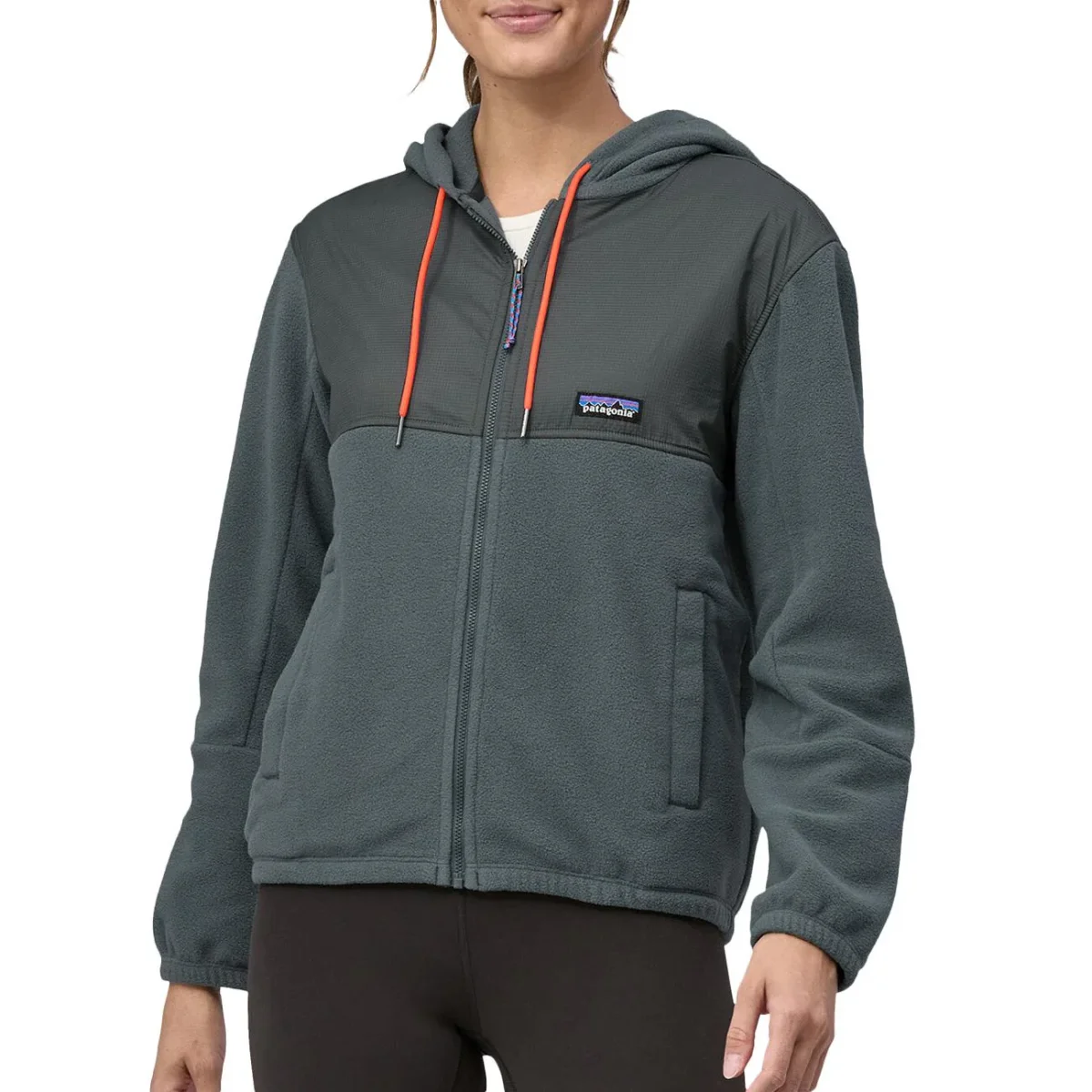 Felpa Microdini Donna Noveau Green Orange - immagine 3