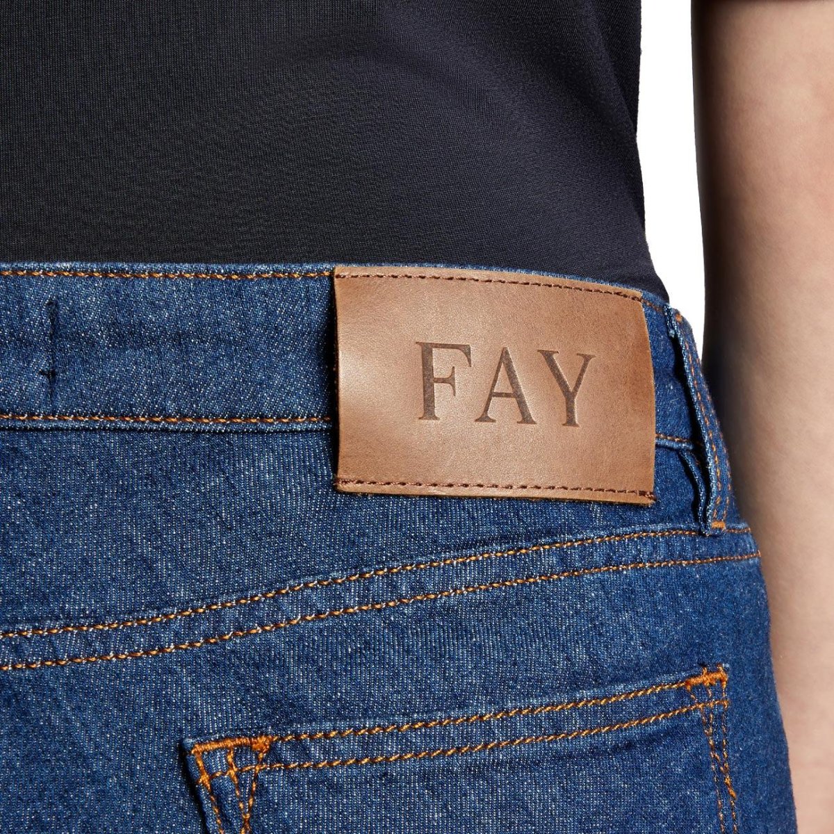 Pantalone Denim Cropped Donna Bluette Chiaro - immagine 5